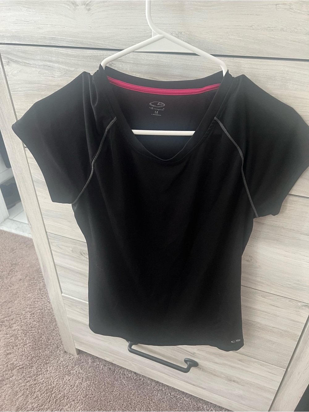 Champion Black Short-Sleeve Performance Top